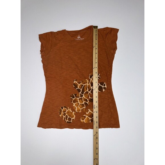 Disney Parks Giraffe Print Mickey Short Sleeve T-Shirt Small Animal Kingdom - Picture 3 of 6